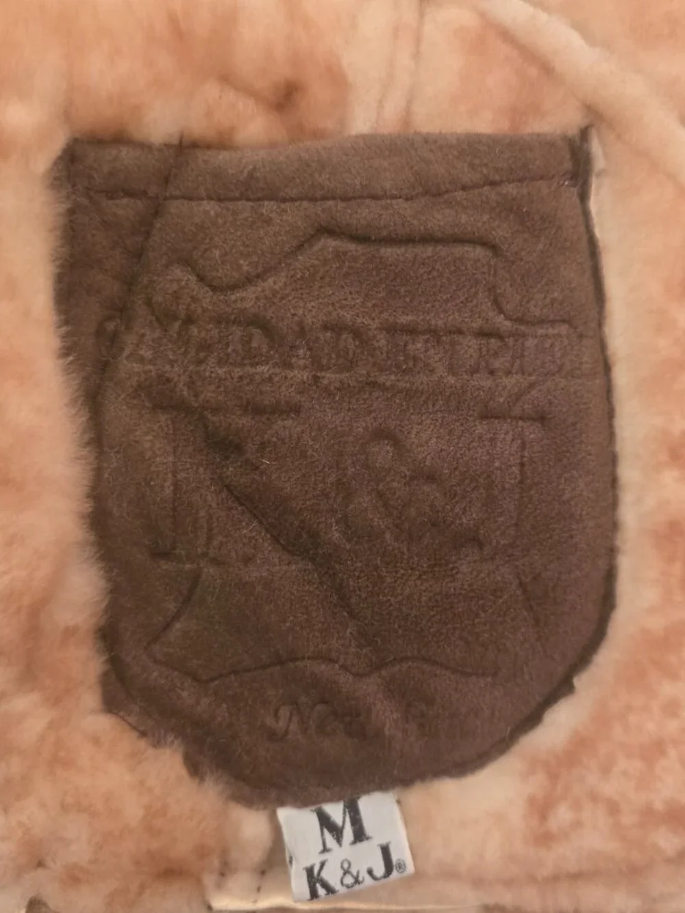 Vintage Brown Suede Shearling Lined Vest Zip Up Western Rancher M